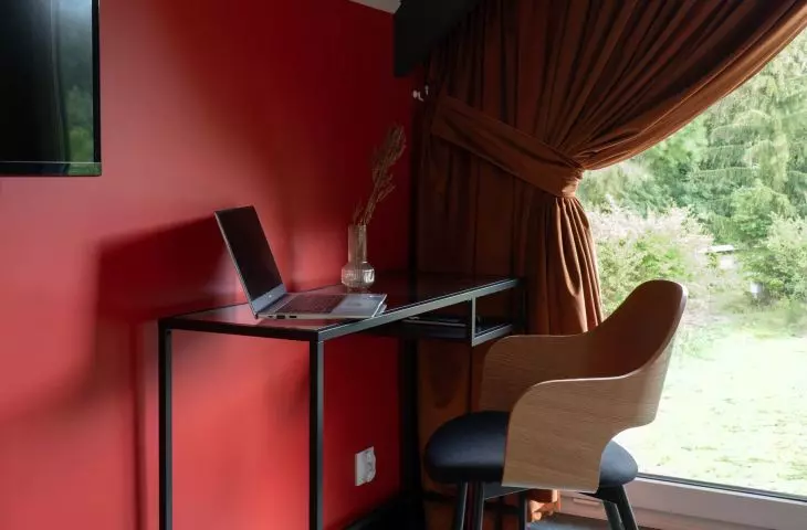 Desk in the bedroom