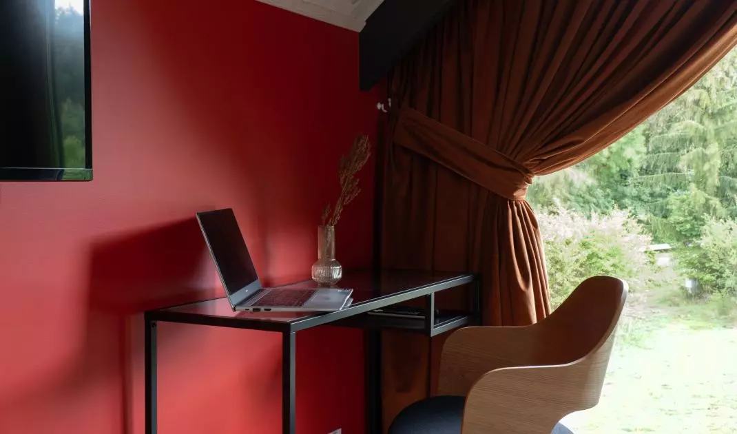 Desk in the bedroom