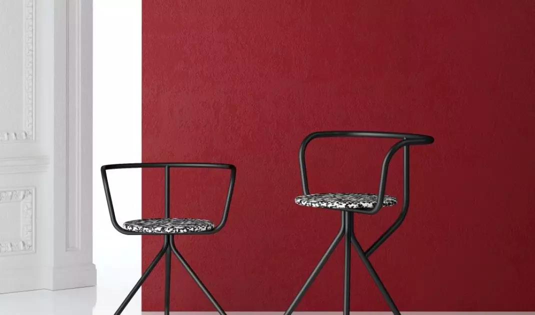Chair created from recycled materials
