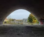 Former Szyc stadium in Poznań, autumn 2022