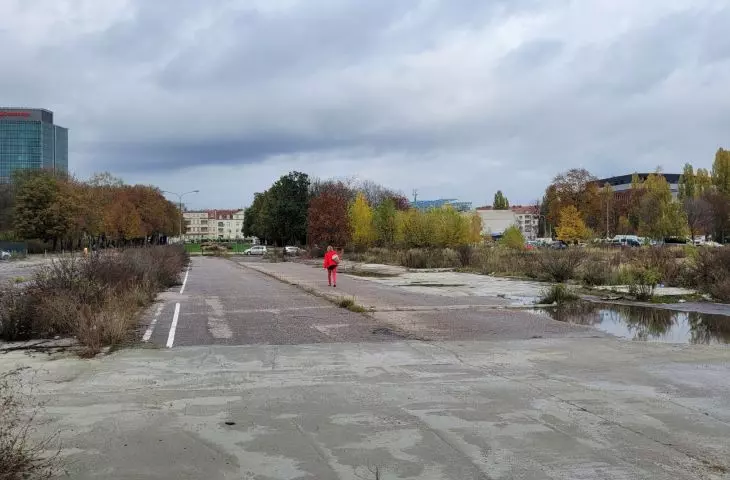 Former Szyc stadium in Poznań, autumn 2022