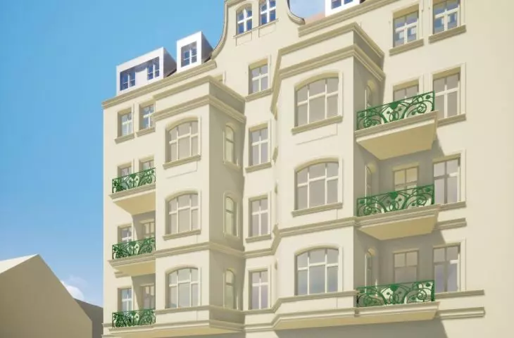 Wielopokoleniowa kamienica przy ul. Garbary 41 w Poznaniu po rewaloryzacjki - proj. PB Architekci