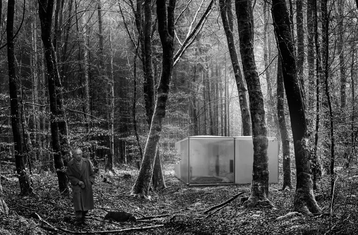 The house can be built in any location, such as a forest