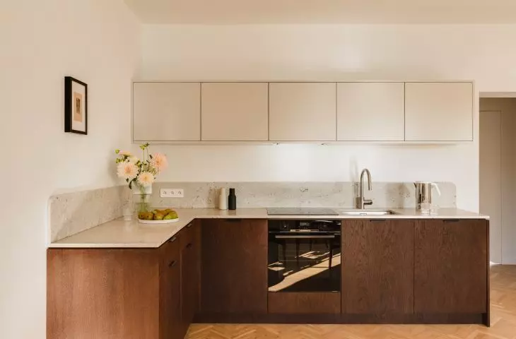 The kitchen took the form of a simple piece of furniture