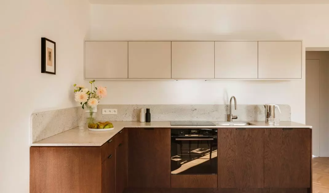 The kitchen took the form of a simple piece of furniture