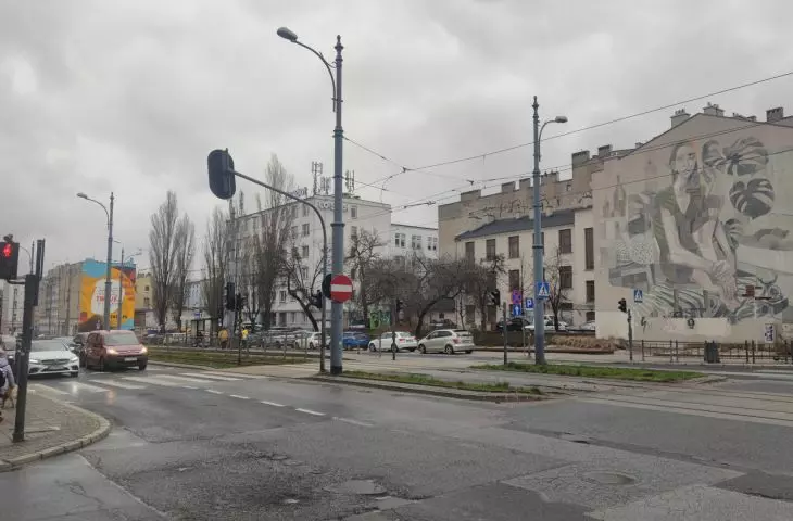 Łódź, aleja Kościuszki i ulica Zachodnia