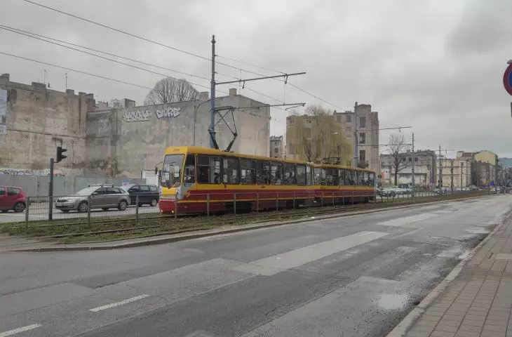Łódź, aleja Kościuszki i ulica Zachodnia