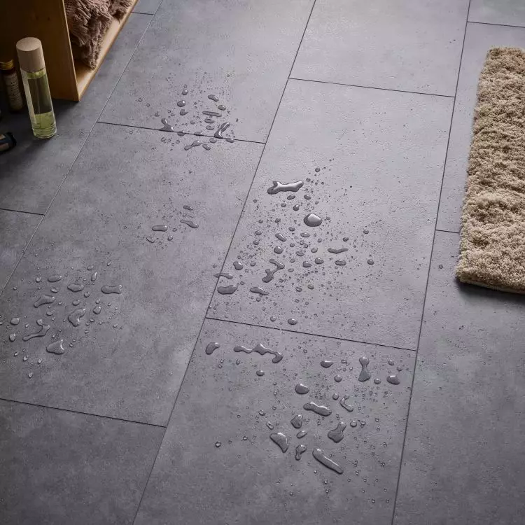 Rigio flooring in Concrete Dark shade
