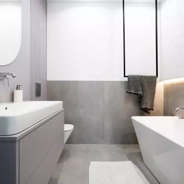 Bathroom in gray