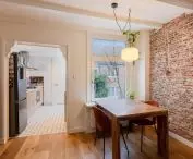 View from the living room to the kitchen