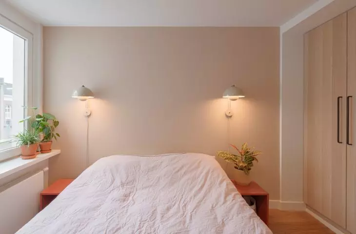 The bedroom has gained a dressing room