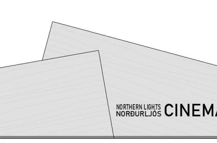 Film pavilion in Iceland, west elevation