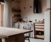 view of the kitchen and dining room