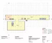 Studium programowo-przestrzenne dotyczące przebudowy budynku dawnego Hotelu Cracovia, rzut kondygnacji ekspozycyjnej