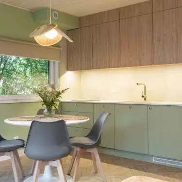 Kitchen in the shade of sage