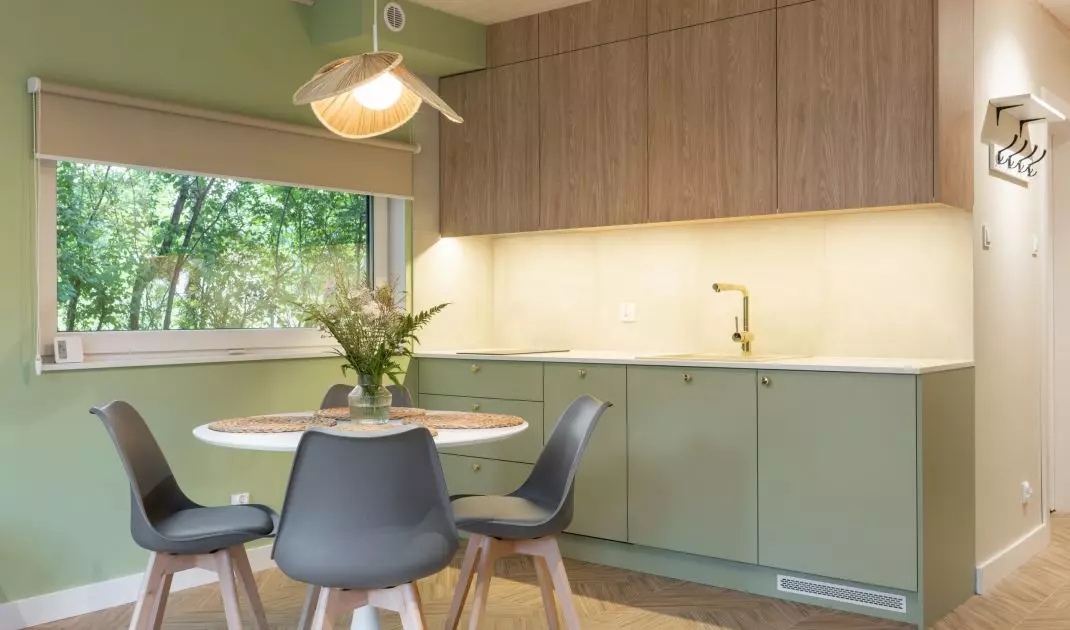 Kitchen in the shade of sage