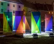 Illuminated installation brings colours to the Wawel Hill