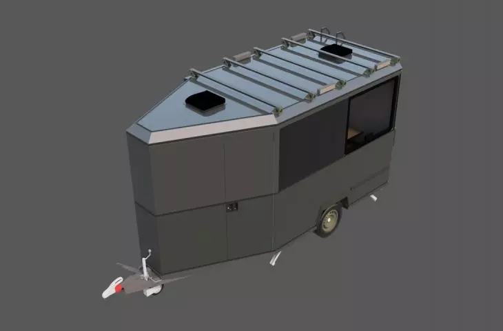 Social trailer project, top view