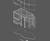 Social trailer design, axonometrics