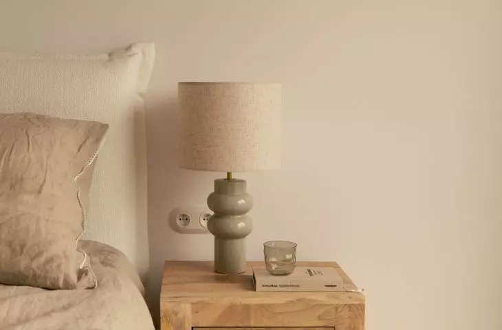 Bedside tables are made of mangrove wood
