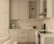 The kitchen is maintained in a classic style