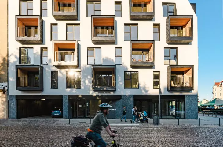Wildecki Market 3 - the tenement at the corner of Wildecki Market and Przemyslowa Street is one of the best residential developments in the city