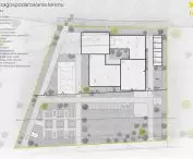 Dormitory design, site plan