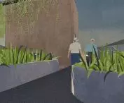 Promenades located within the park are designed to encourage users to relax and unwind