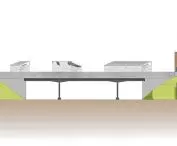 Adaptacja wiaduktu kolejowego w Szczecinie, elewacja