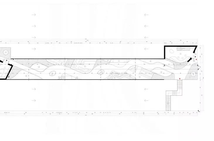Adaptation of the railroad viaduct in Szczecin, technical drawing