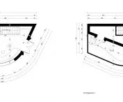 Adaptacja wiaduktu kolejowego w Szczecinie, rysunek techniczny