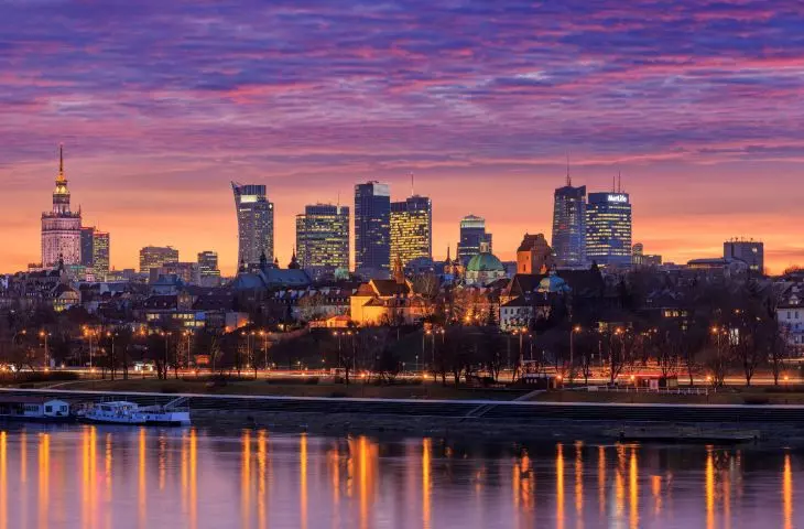 Panorama of Warsaw