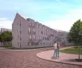 Municipal housing estate on Darzybor in Poznań, visualization
