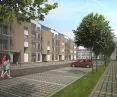 Municipal housing estate on Darzybor in Poznań, visualization