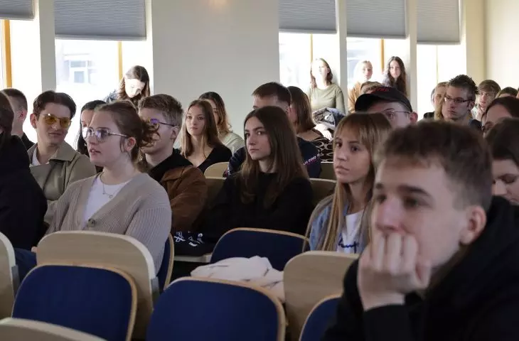 Maciej Franta's lecture at the Cracow University of Technology, audience