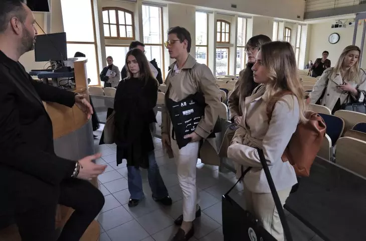 Architekt odpowiadał na liczne pytania studentów