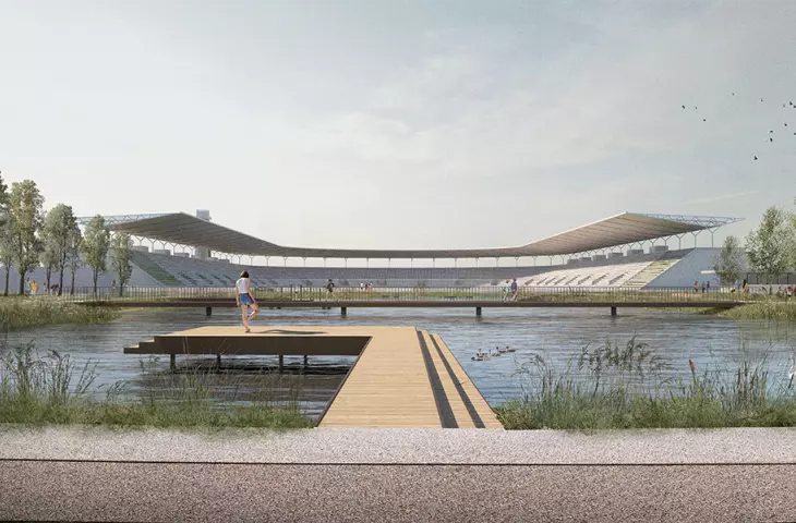 Visualization of the stadium, competition concept