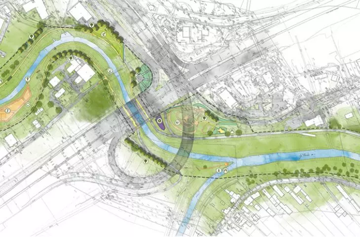 Meanders of the Warta River, the boulevard part