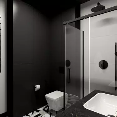 Large-format plates on the wall create a uniform effect 