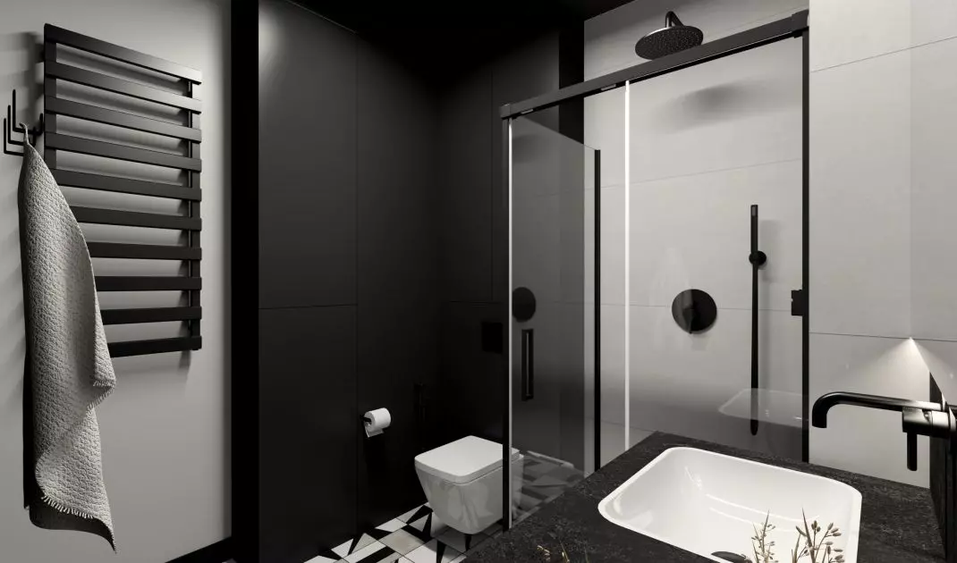 Large-format plates on the wall create a uniform effect 