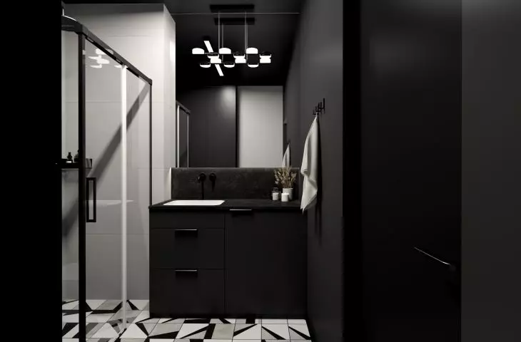 The architect opted for a duochrome solution
