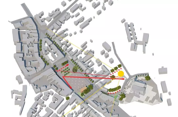 The project of revitalization of the former Wierzbnik in Starachowice; the scale of the cityscape analyzed in a broad context of spatial and view connections