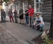 Demolition of a section of Stalowa Street in Warsaw carried out by neighbors in September 2020, condition after