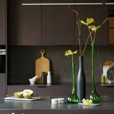 Kitchen in a dark shade