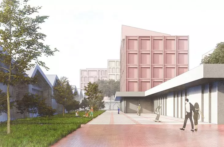 The design of a multifunctional urban development in Warsaw