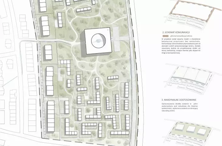 Projekt Centrum Międzypokoleniowego w Tarnowie, plan zagospodarowania terenu