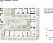 Projekt Centrum Międzypokoleniowego w Tarnowie, rzut wnętrza urbanistycznego