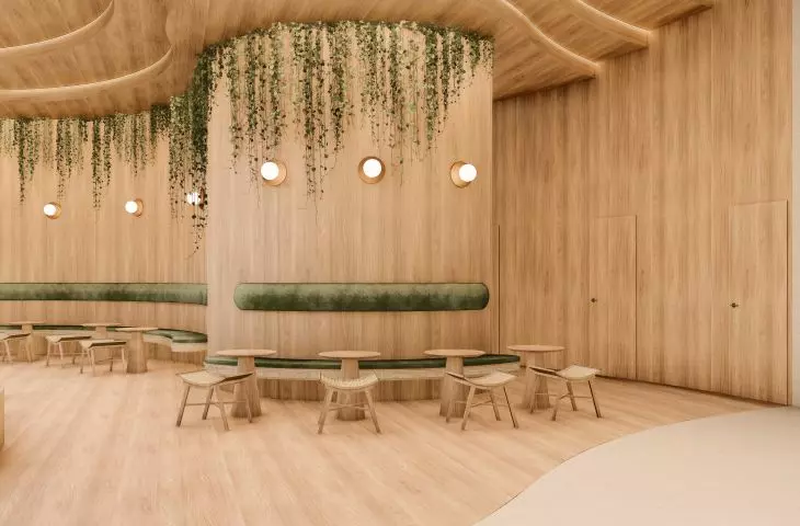 Projekt kompleksu stymulacyjno-relaksacyjnego, strefa gastronomiczna