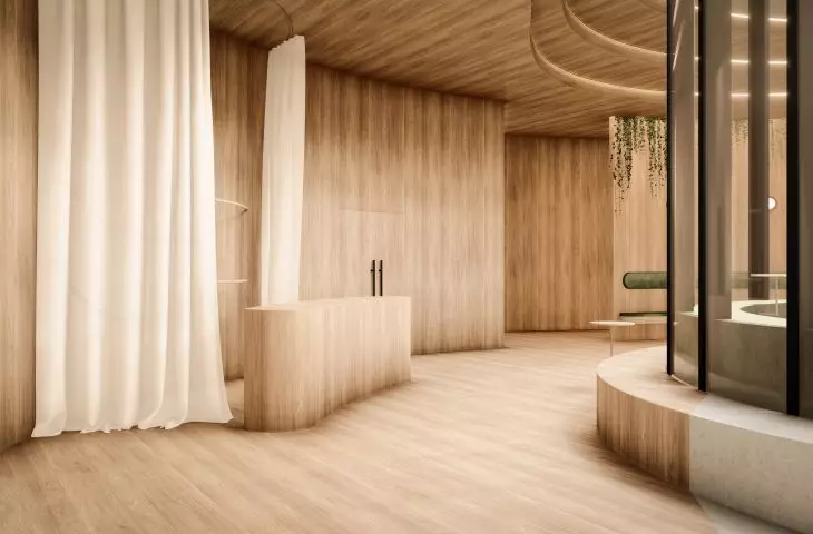 Projekt kompleksu stymulacyjno-relaksacyjnego, wnętrze