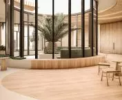 Projekt kompleksu stymulacyjno-relaksacyjnego, przeszklone patio